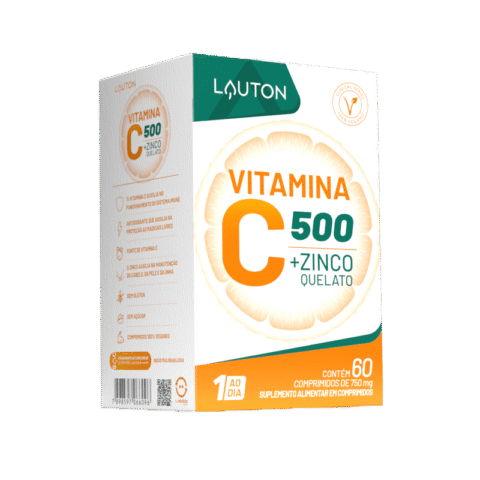 Vitamina C + Zinco 60 caps 750mg Lauton