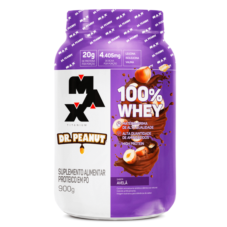 Whey 100% Dr. Peanut 900g Pote Max Titanium