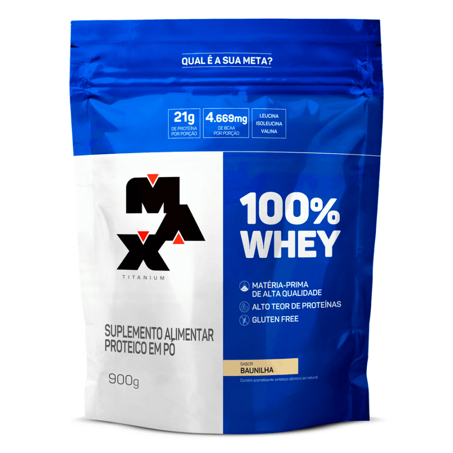 Whey 100% 900g Refil Max Titanium