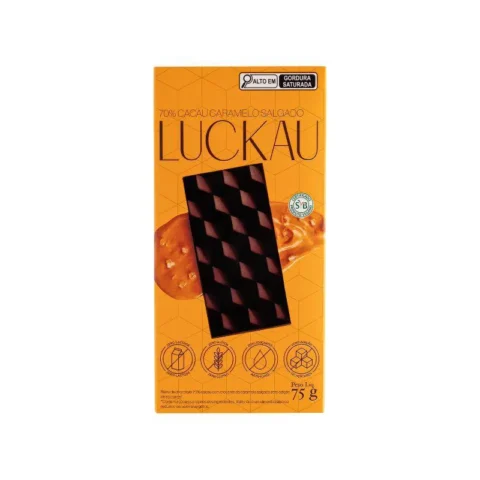 Chocolate 70% Cacau 75g Luckau