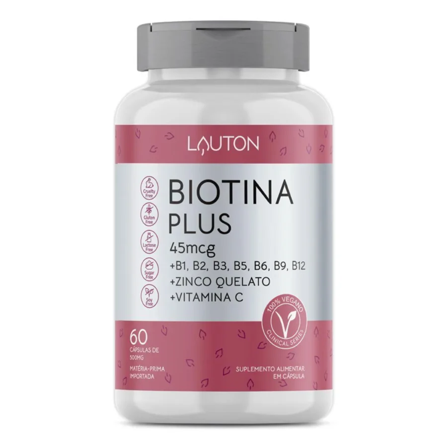Biotina Plus 60 caps 45mcg Lauton