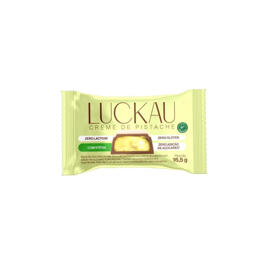 Chocolate Branco Recheada 16,5g Luckau
