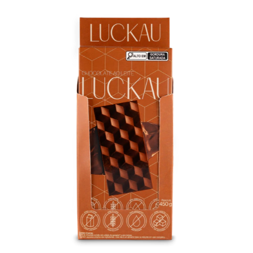 Chocolate Ao Leite 6 un 75g Luckau