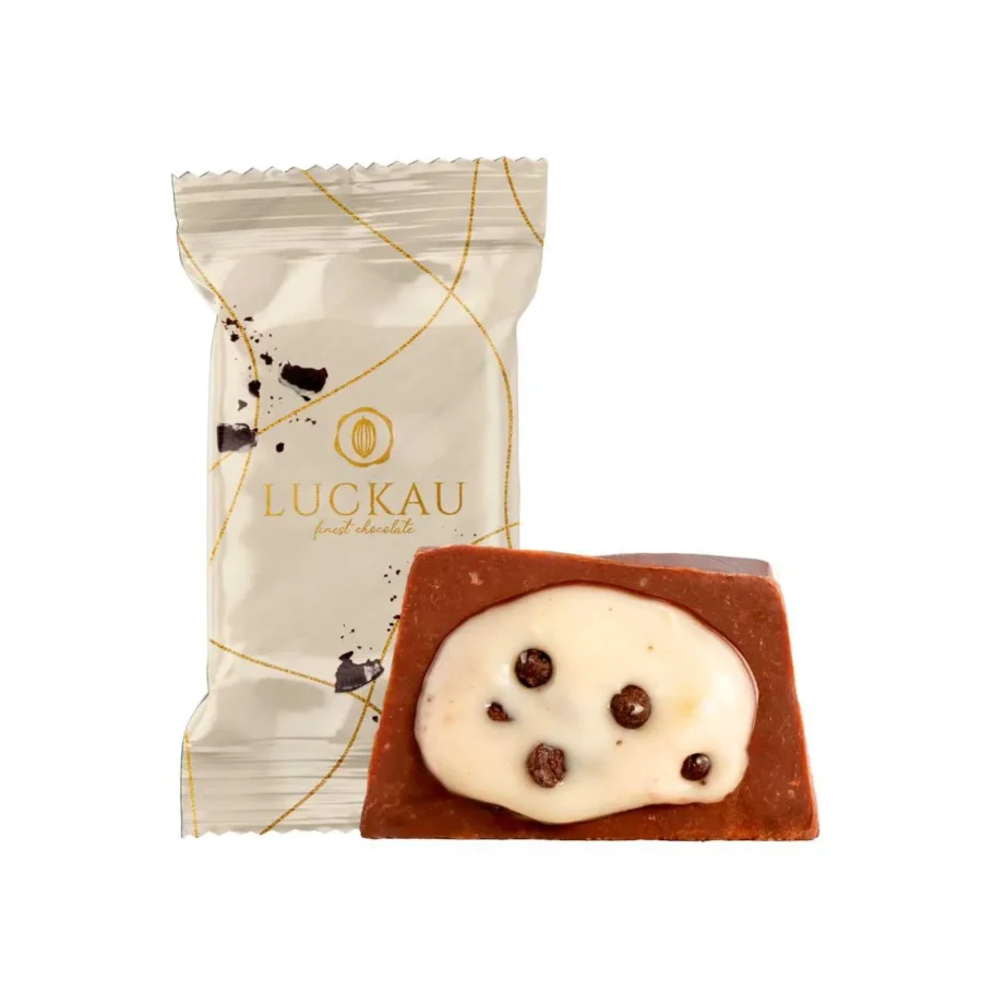 Bombom Recheado Choc Ao Leite 16,5g Luckau