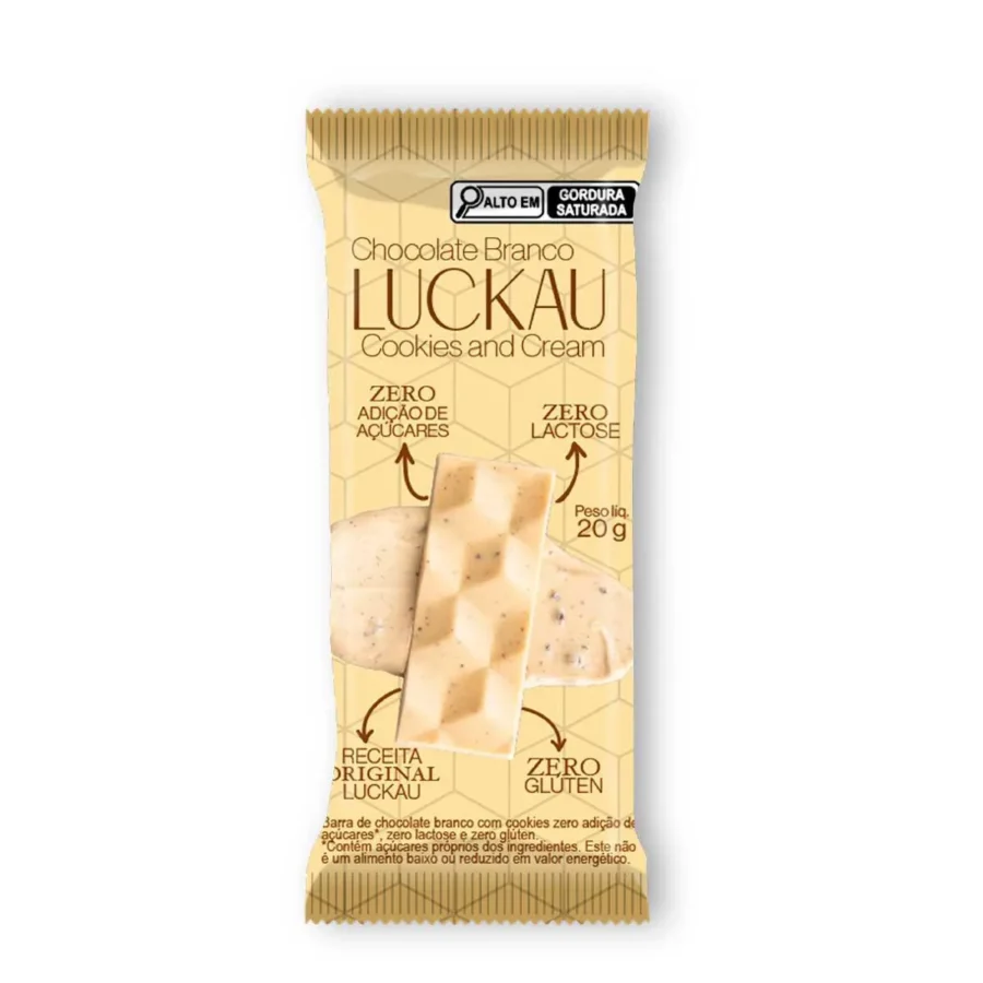 Chocolate Branco 20g Luckau