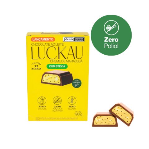 Chocolate Ao Leite Recheada 12 un 16,5g Luckau