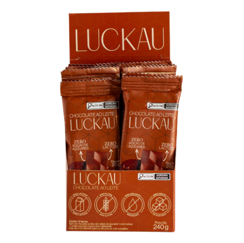 Chocolate Ao Leite 12 un 20g Luckau