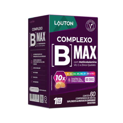 Complexo B Max 60 caps 500mg Lauton