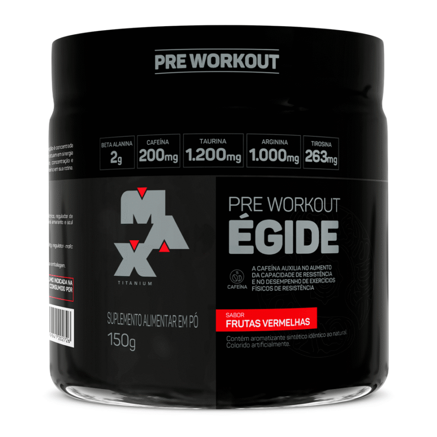 Pré Treino Egide 25 Doses 150g Max Titanium