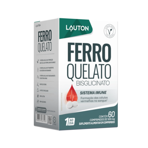 Ferro Quelato 60 caps 35mg Lauton