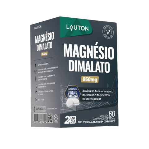Magnesio Dimalato 60 caps 550mg Lauton