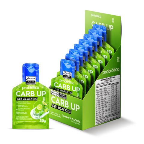 Carb Up Gel Black 10un 30g Probiótica