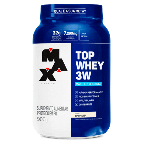 Whey 3W Top Performance 900g Pote Max Titanium