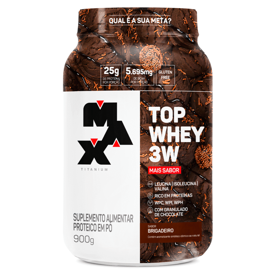 Whey 3W Top Gourmet 900g Pote Max Titanium