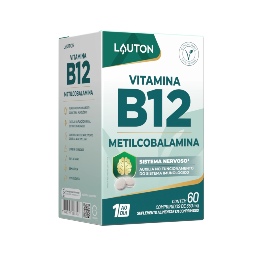 Vitamina B12 Metilcobalamina 60 comp 500mg Lauton