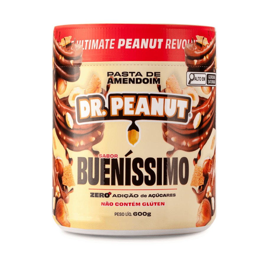 Pasta de Amendoim 600g Contém Lactose Dr. Peanut