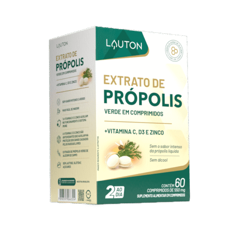 Extrato Propolis Verde 60 caps 550mg Lauton