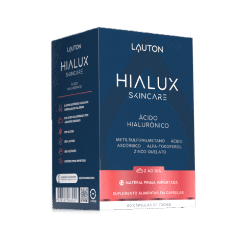 Hialux Ácido Hialurônico 60 Caps Lauton