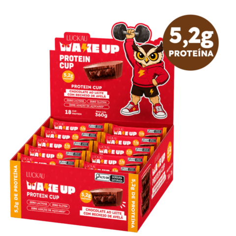 Chocolate Ao Leite Protein Cup 5,2g de Proteina 12 un 16,5g Luckau