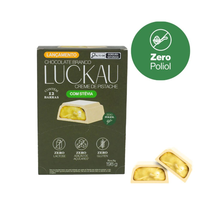 Chocolate Branco Recheada 12 un 16,5g Luckau